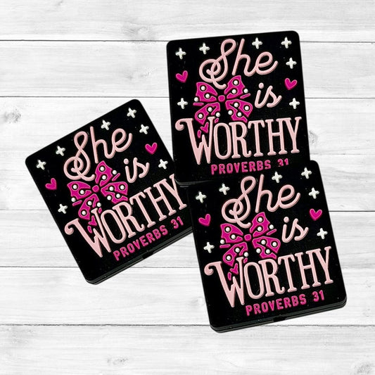 She is Worthy Focal Bead 175