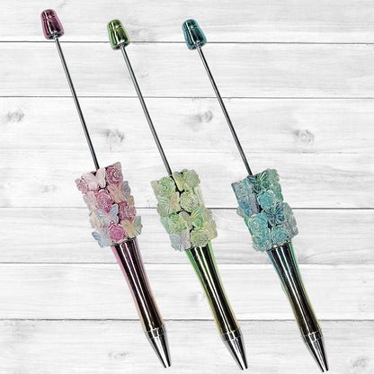 Butterfly and Rose Ombre Beadable Pen Blanks