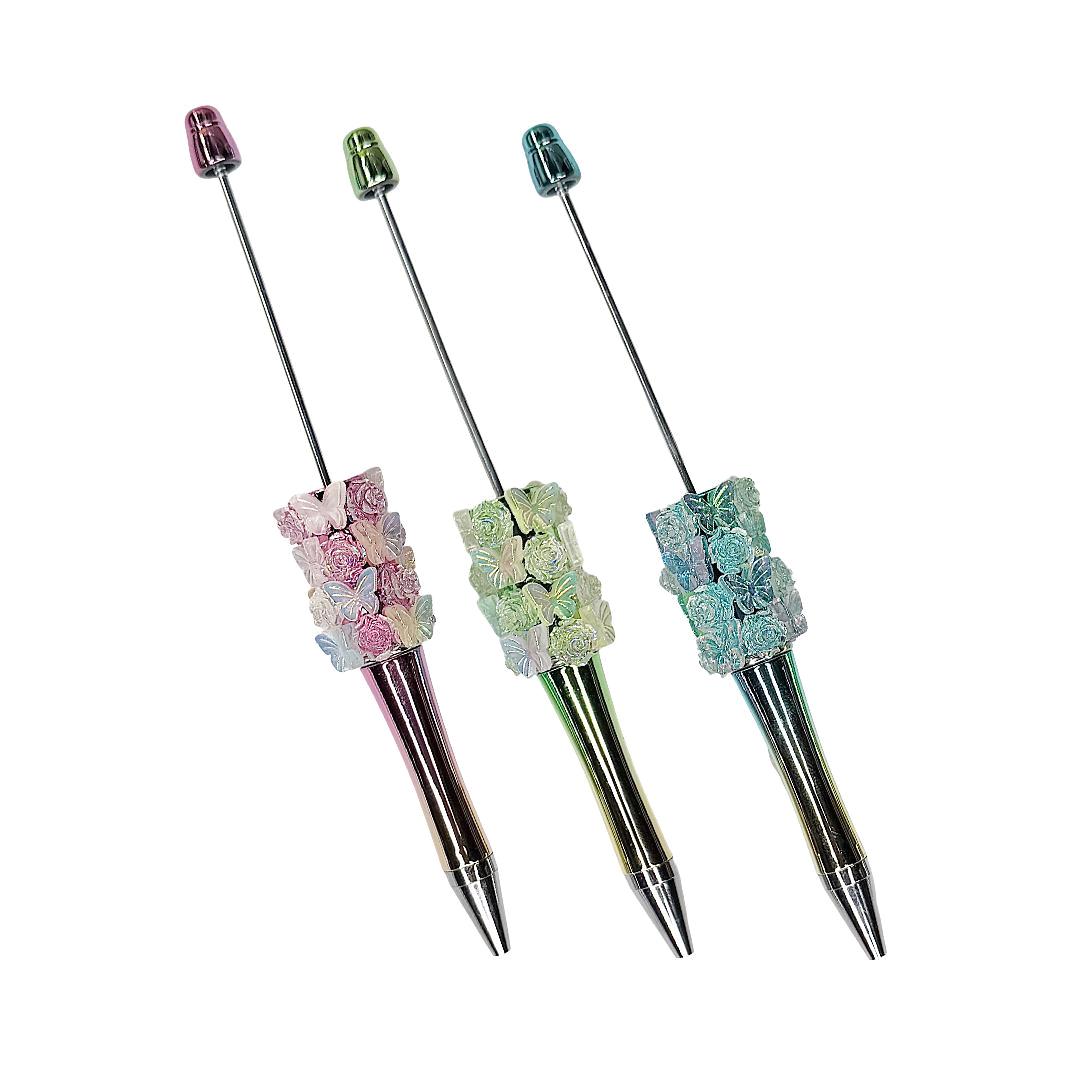 Butterfly and Rose Ombre Beadable Pen Blanks