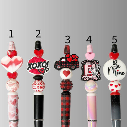 Valentine's Day Beaded Pens