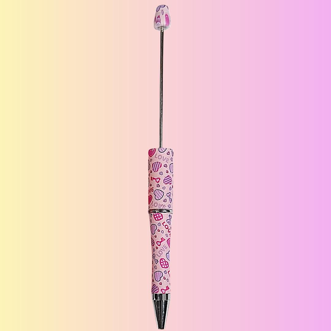 Valentine's Day Print Beadable Pens