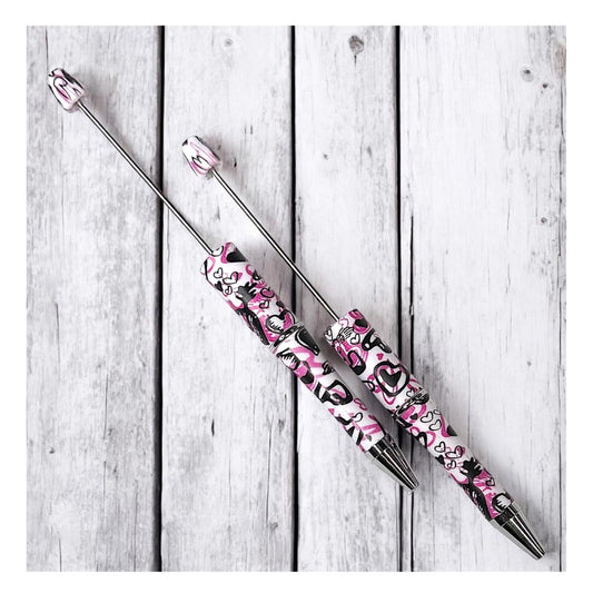 Graffiti Heart Print Beadable Pens