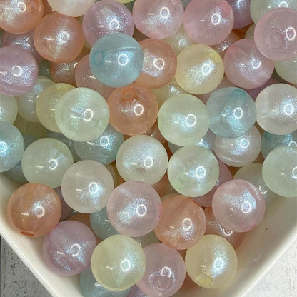 16mm Glittery Mix Beads (10 Pack)