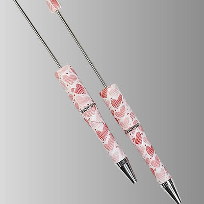 Heart Print Beadable Pens