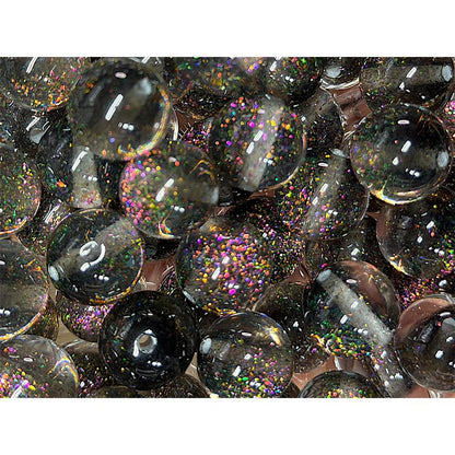 16mm Glitter Galaxy Resin Beads