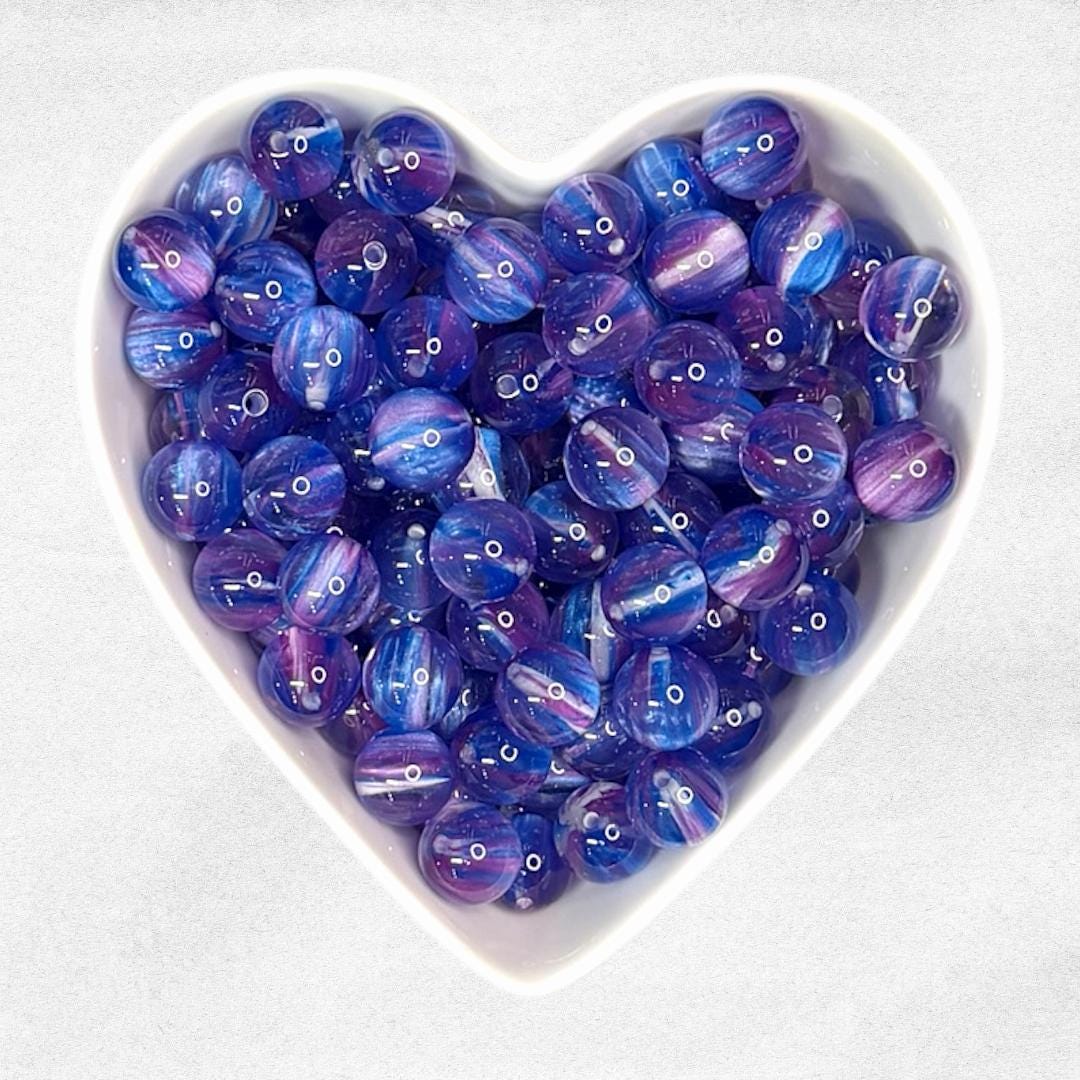 16mm Celestial Sky Resin Beads