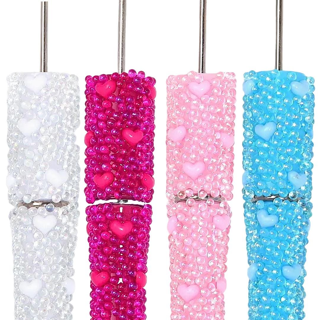Bubble Heart Beadable Pen Blanks