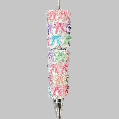 Bows & Pearl Clay Beadable Pen Blanks