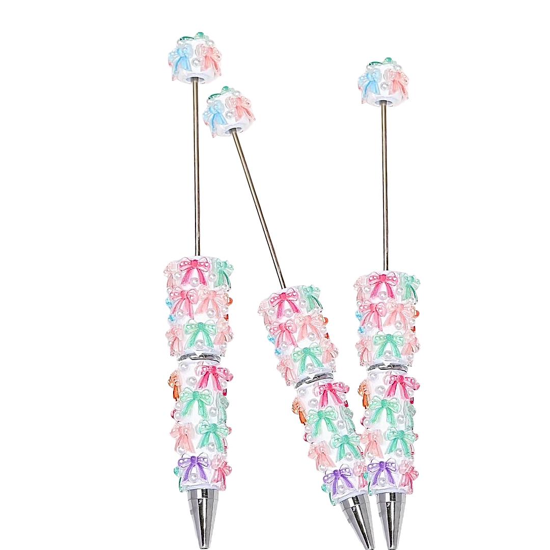Bows & Pearl Clay Beadable Pen Blanks