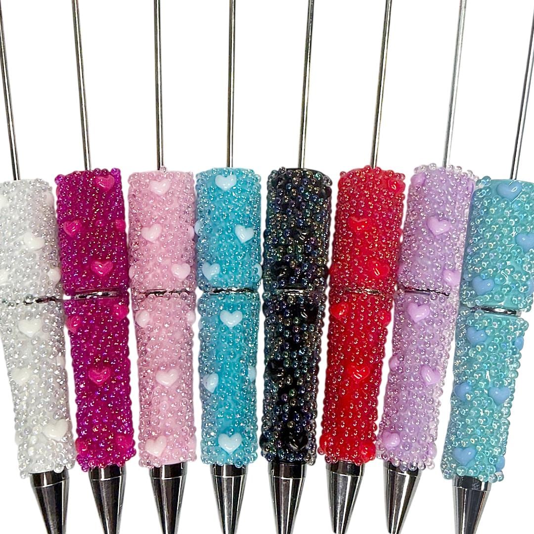 Bubble Heart Beadable Pen Blanks