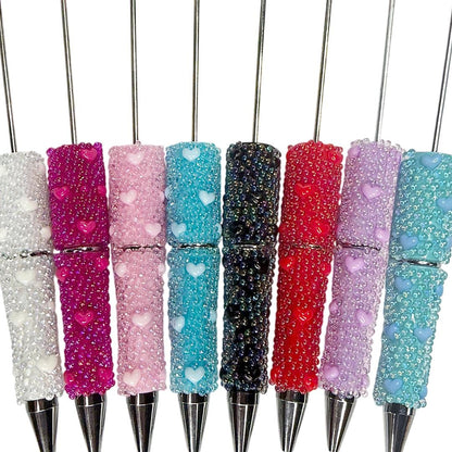 Bubble Heart Beadable Pen Blanks