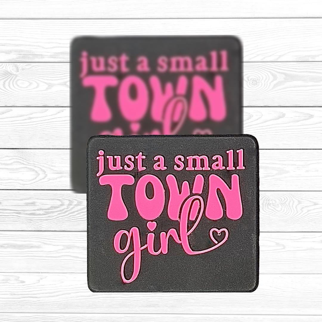 200 Just A Small-Town Girl Focal Bead, Country Girl Focal Bead, Hometown Girl Focal Bead, Focal Beads for Pens
