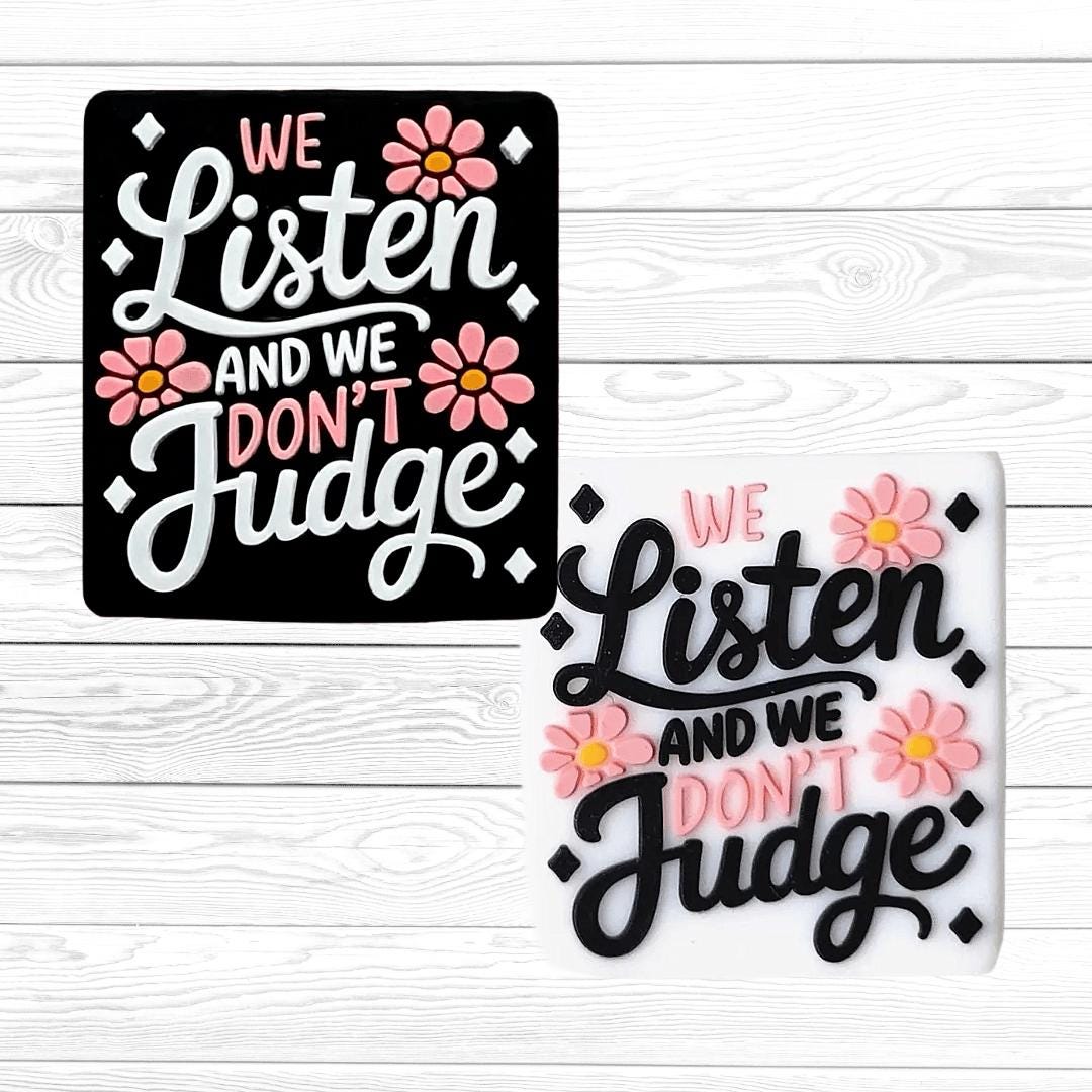 We Listen and We Don't Judge Focal Bead 43