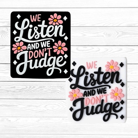 We Listen and We Don't Judge Focal Bead 43