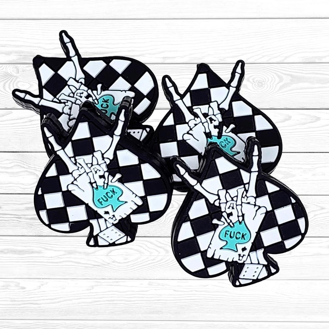 Ace of Spade Focal Bead 95