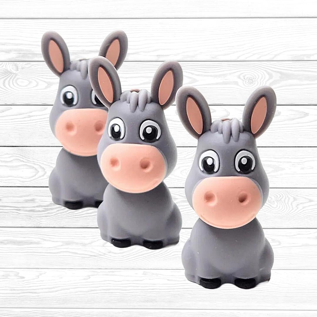 3D Donkey Focal Bead