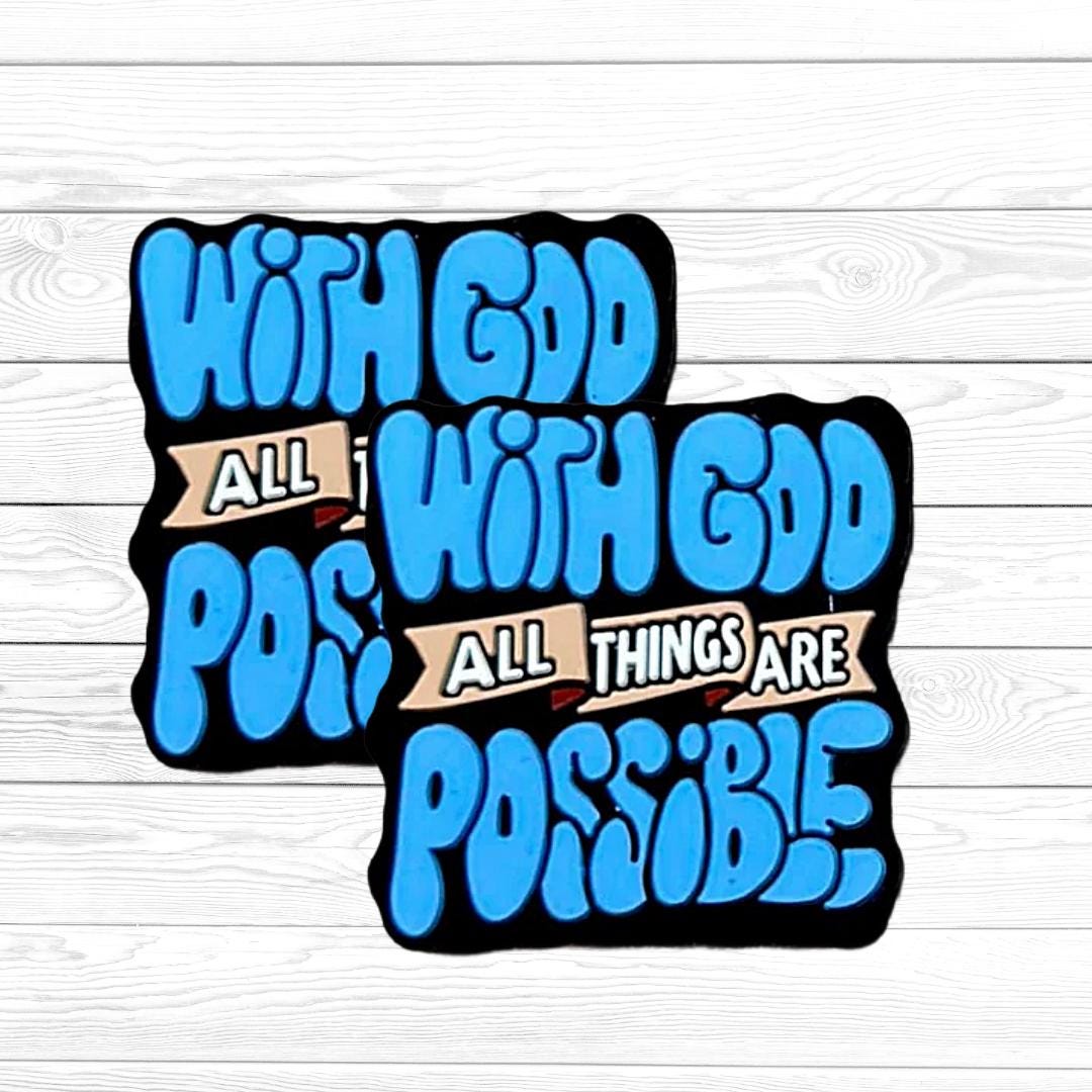 With God All Things Are Possible Focal Bead 34