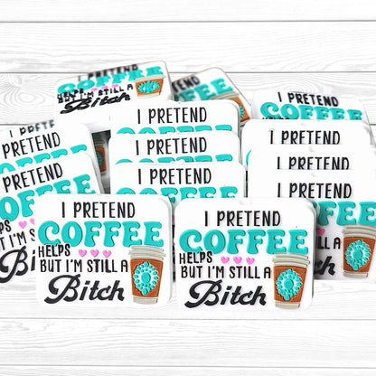 I Pretend Coffee Helps Focal Bead 03