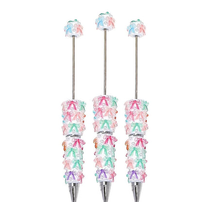 Bows & Pearl Clay Beadable Pen Blanks