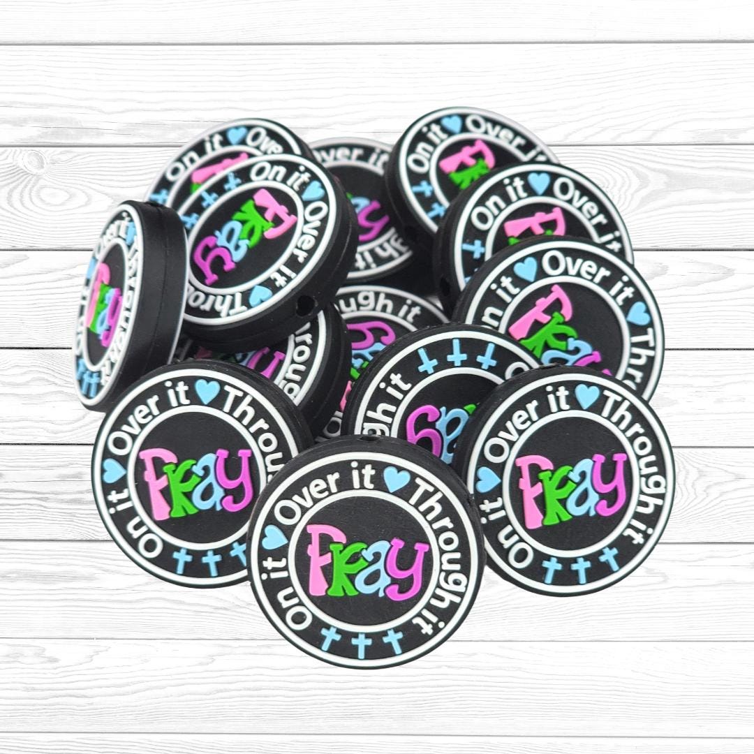 Pray on It Pray Over It Pray Through It Focal Bead 35