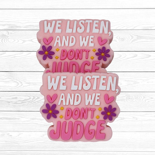 We Listen and We Don't Judge Focal Bead 159