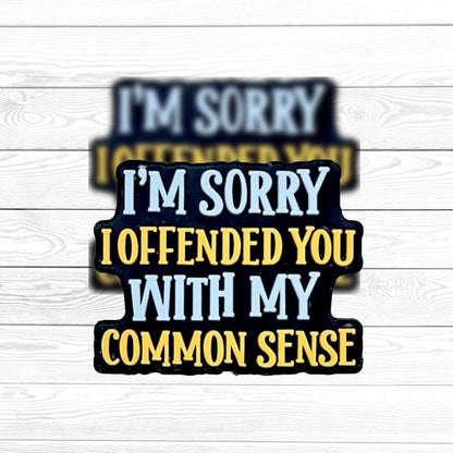 Sorry I Offended You with My Common Sense Focal Bead 117