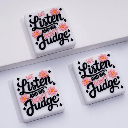We Listen and We Don't Judge Focal Bead 43