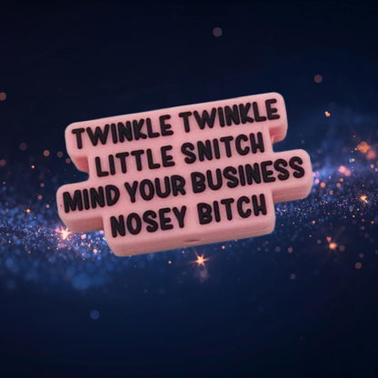 Twinkle Twinkle Little Snitch Focal Bead 113