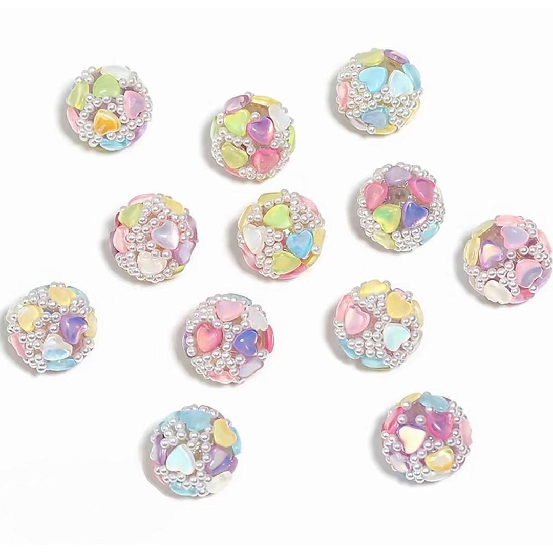 15mm Love Heart Beads