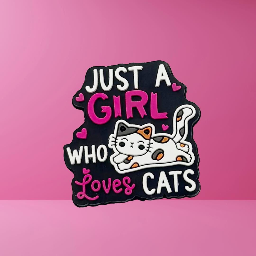 Just a Girl That Loves Cats Focal Bead 19