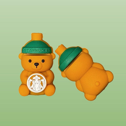 3D Coffee Bear Focal Bead