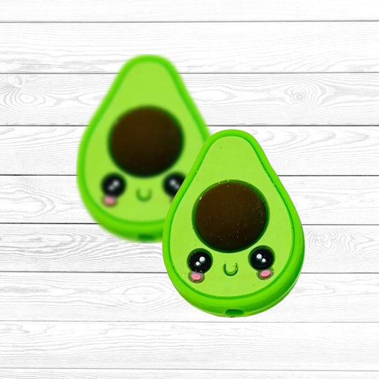 3D Avocado Focal Bead