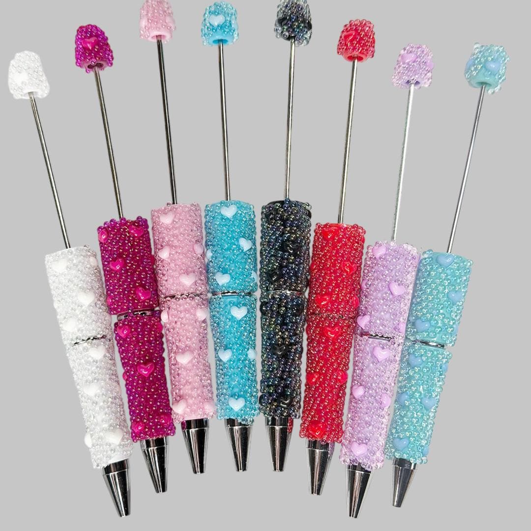 Bubble Heart Beadable Pen Blanks