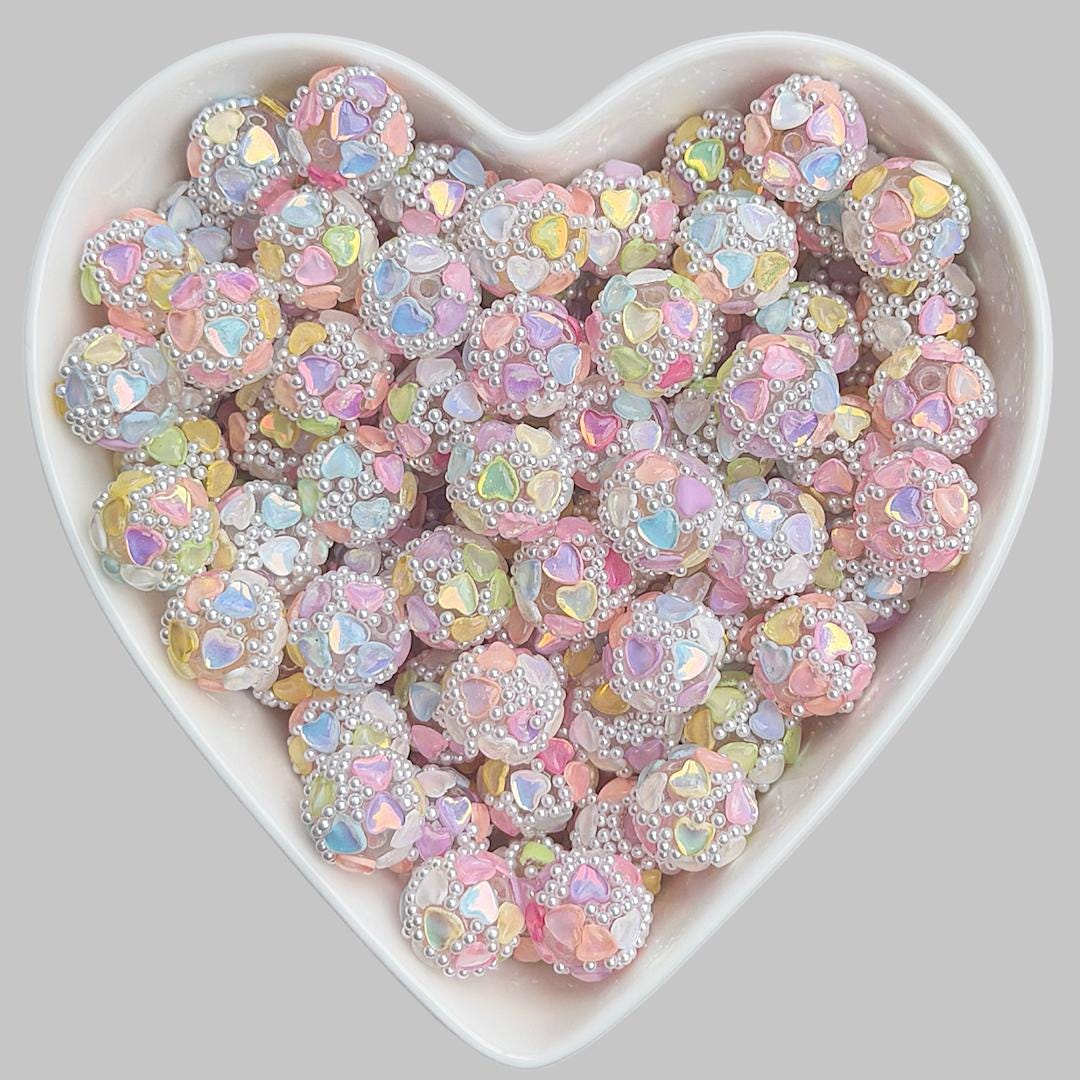15mm Love Heart Beads