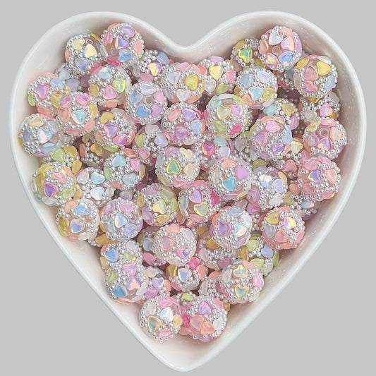 15mm Love Heart Beads