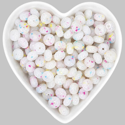 14mm Confetti Jelly Abacus Beads