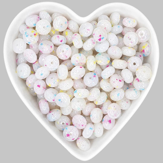 14mm Confetti Jelly Abacus Beads