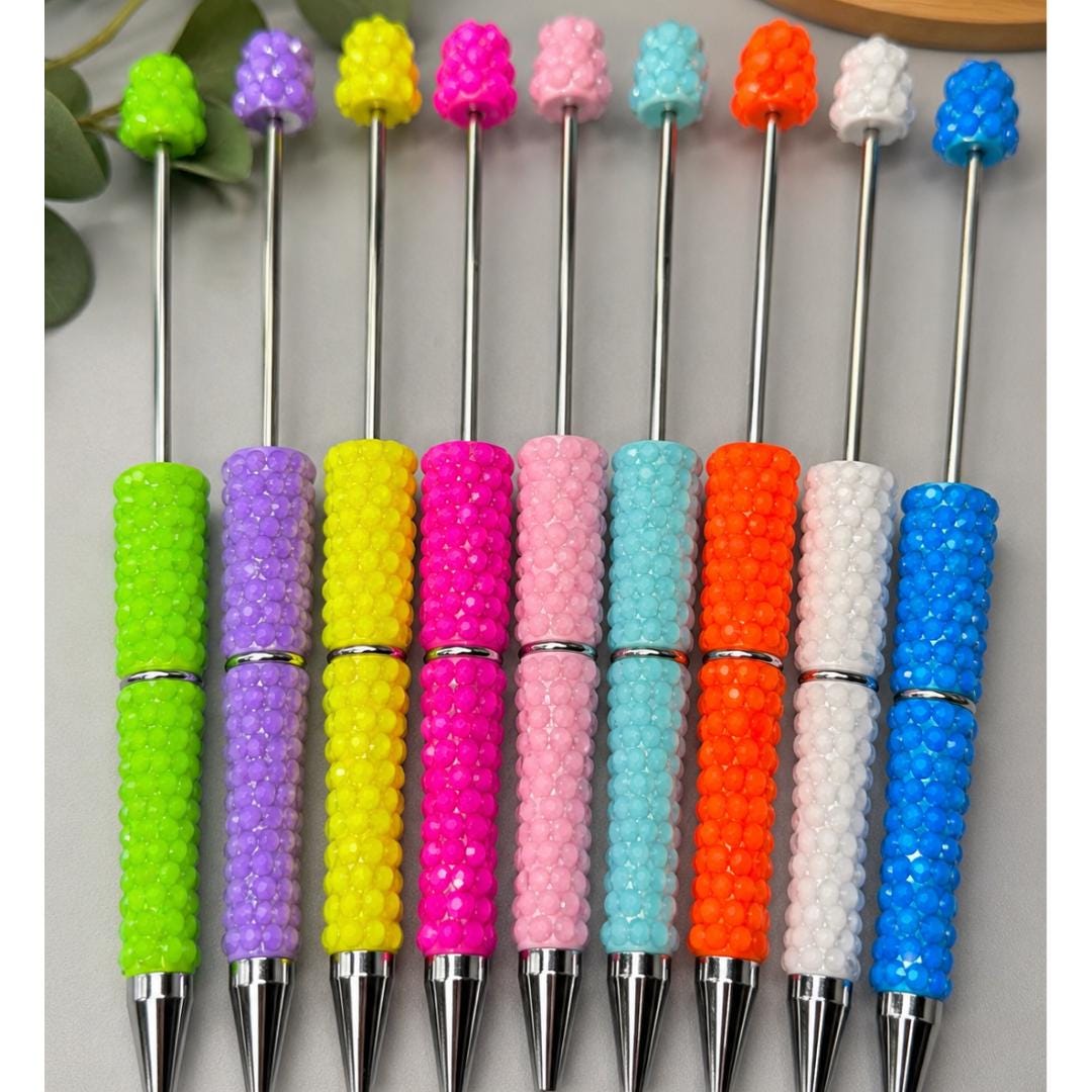 Jelly Rhinestone Beadable Pens