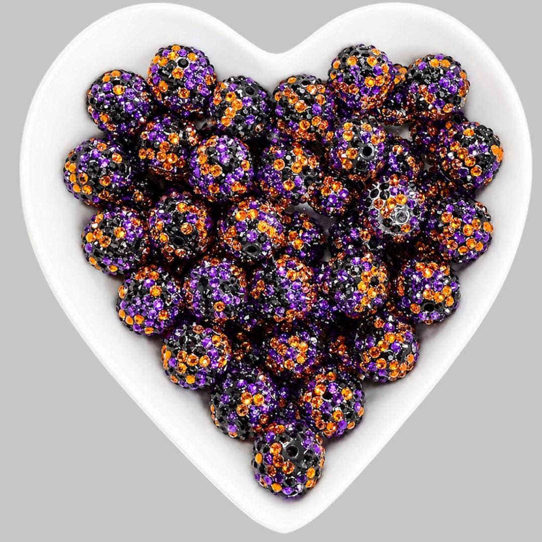 20mm Witch's Brew Rhinestone Acrylic Bead