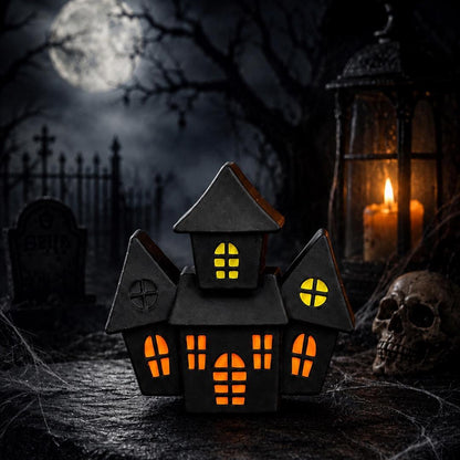3D Haunted House Focal Bead