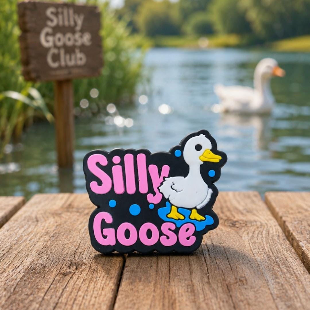 245 Silly Goose Focal Bead, Funny Focal Beads, Funny Sayings Focal Bead, Beading & Crafting Supplies