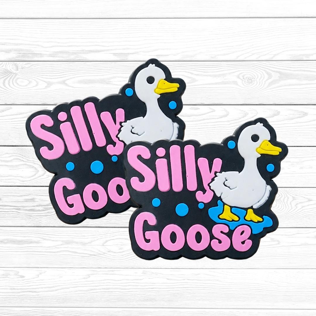 245 Silly Goose Focal Bead, Funny Focal Beads, Funny Sayings Focal Bead, Beading & Crafting Supplies