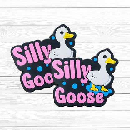 245 Silly Goose Focal Bead, Funny Focal Beads, Funny Sayings Focal Bead, Beading & Crafting Supplies