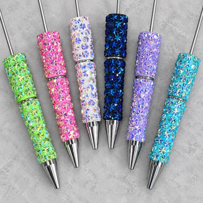 Snowflake Rhinestone Beadable Pen Blanks