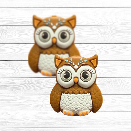 3D Owl Focal Bead