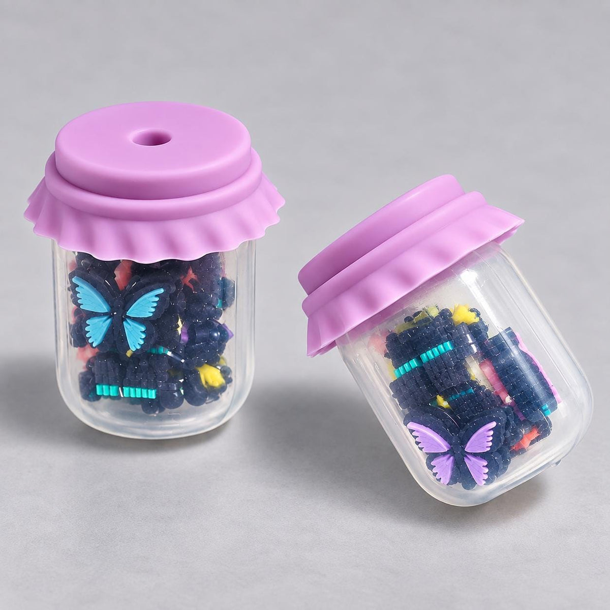 Butterflies Shaker Jar Bead