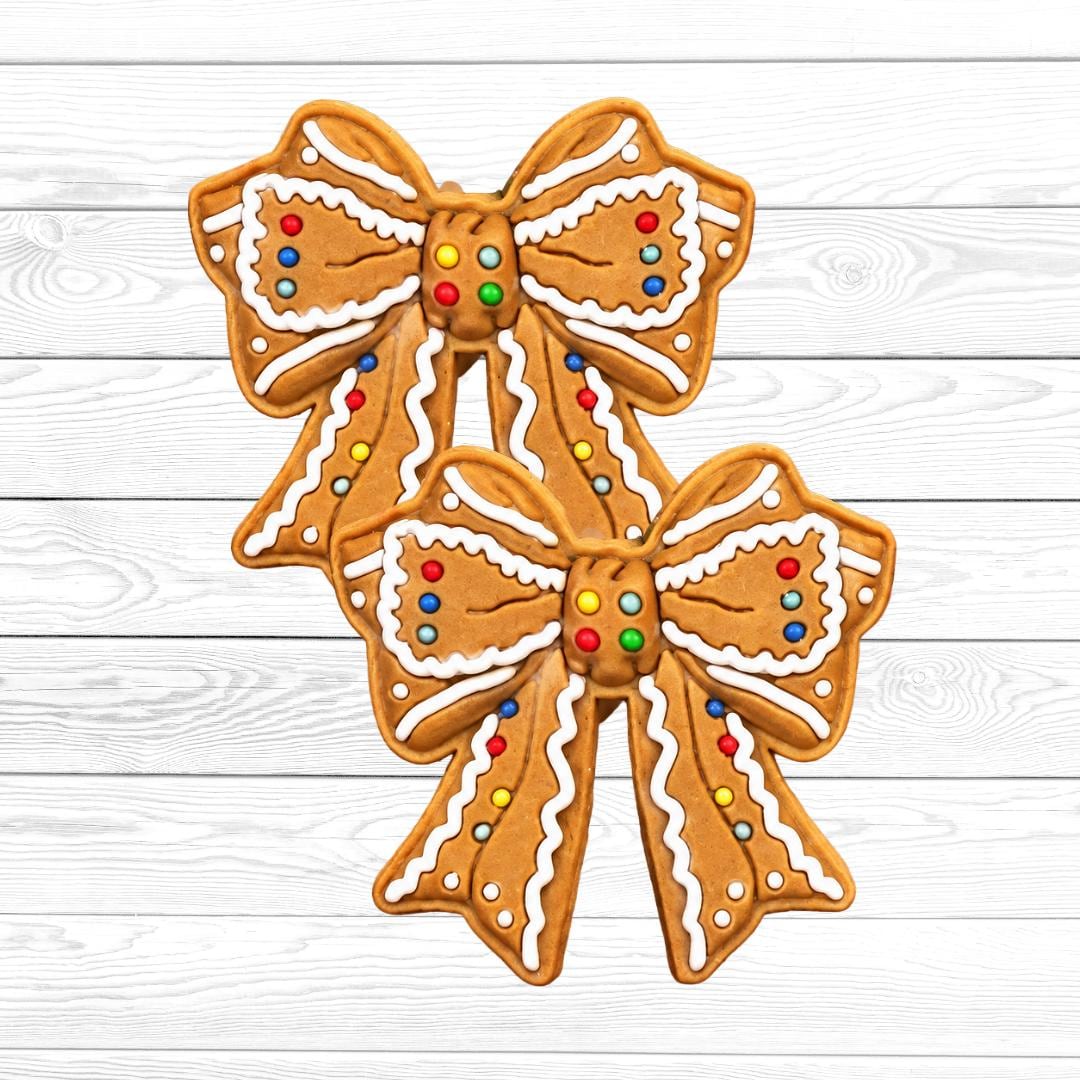 Gingerbread Bow Focal Bead
