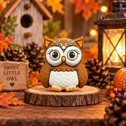 3D Owl Focal Bead