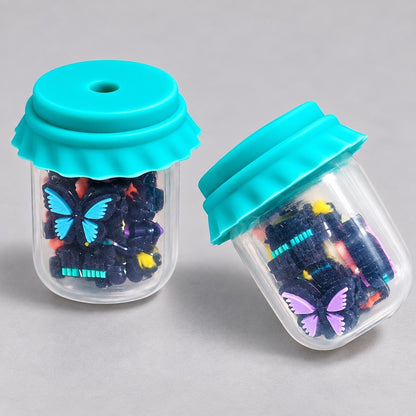 Butterflies Shaker Jar Bead