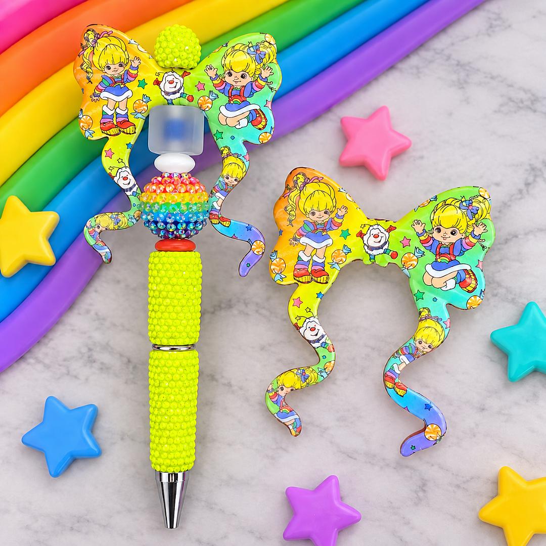 Rainbow Girl Large Bow Focal
